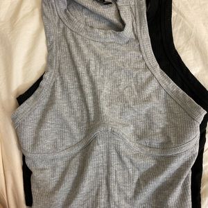 Corset hem bra  tank top set